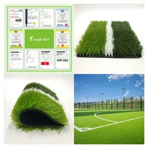 50毫米FIFA批准的草坪草人工合成草坪足球场