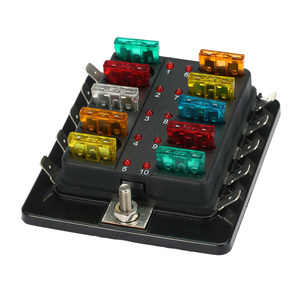Caja de fusibles Universal <span class=keywords><strong>para</strong></span> <span class=keywords><strong>coche</strong></span>, caja de fusibles con 6 ranuras, ATO, ATC, 12V, marino, 12 vías - Product Image 5