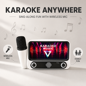 可播放TF卡中的MP3 音频，免提通话，无线麦克风，BT5.3扬声器，立体声A2DP，充电+音频组合插孔，适合户外使用 - Product Image 1