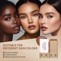Palette de maquillage pour le visage Meidian Wholesale Cosmetics Foundation, 6 couleurs, crème mate, couvrance totale, correcteur de haute qualité