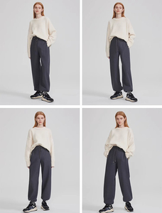 Maglione da <span class=keywords><strong>Donna</strong></span> in Cashmere e Lana a Tinta Unita Girocollo con Spalle Scivolate <span class=keywords><strong>Maglia</strong></span> in Cashmere - Product Image 6