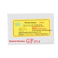 Plaque de chromatographie en phase mince préfabriquée en alumine acide, neutre ou alcaline