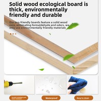 Coiffeuse flottante moderne en bois massif pour chambre à coucher, avec tiroirs, bureau de maquillage, rangement de chevet, multifonctionnelle, design simple
