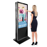 Pantalla Digital Inteligente de 55 Pulgadas para Interiores, 700 Nits, Android 14, 4K, Pantalla Dual