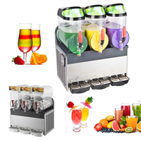 Machine commerciale 12L * 2 Slush vendant Slushie congelé utilisé en acier inoxydable Slush Machine Granita Daiquiri Slush Machine