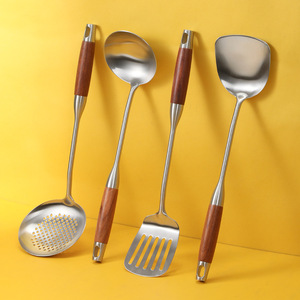 Juego de Utensilios de Cocina de Acero Inoxidable Rosewood de 4 Piezas, Resistente al Calor, con Espátula y Cuchara - Product Image 4