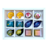 Boîte d'emballage de calendrier de l'avent rose de luxe, logo personnalisé, deux portes, fermeture magnétique, gaufrage, matériau écologique recyclable