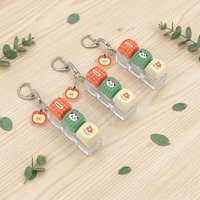 Custom Keyboard Keychain Full Printing Keycap Sublimation Keychain Stress Relieving Toy Mechanical Keyboard Switch Keychain