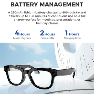 Gafas inteligentes M01 con cámara HD de 500W Traducción de IA ENC Reducción de ruido Chatgpt Deportes Auriculares portátiles inteligentes Hombres Mujeres - Product Image 2