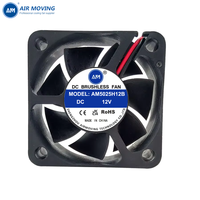 Kipas Ventilasi Buang AM5025H12B Ball Bearing 50mm 50x50x25mm, Kipas Pendingin DC 5v 12v 24v