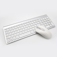 Ensemble clavier et souris sans fil 2,4 G ultra-mince pour ordinateur portable et ordinateur de bureau