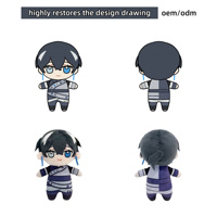 Peluche personnalisée de personnage d'anime, poupée en peluche sur mesure, jouet en peluche de figurine humaine, peluche douce au design personnalisé pour les cadeaux de fans de Comic Con