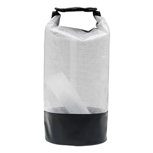 Сверхлегкая Водонепроницаемая сухая сумка 2l 3l 5l 10l ПВХ с логотипом, легкая и прозрачная сухая сумка для наружного применения