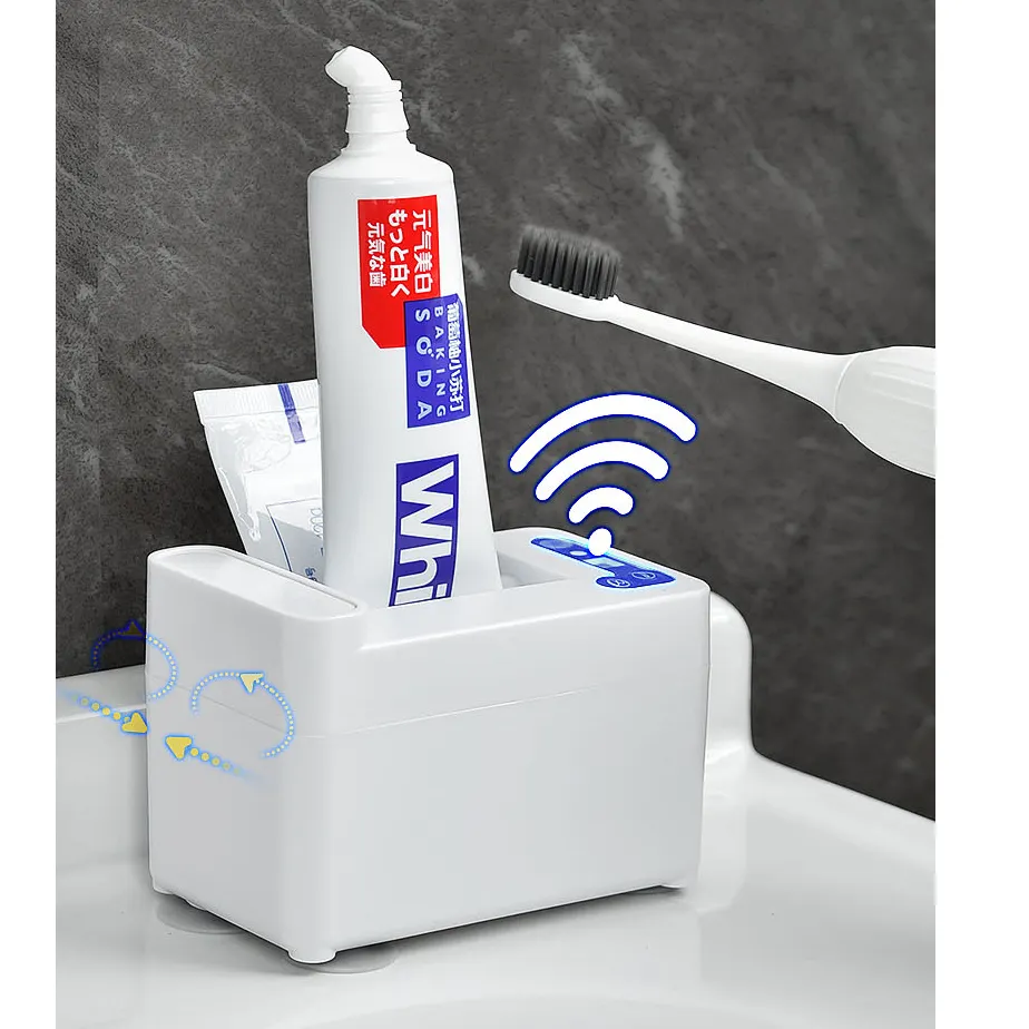 bathroom accessories sets toothbrush holder intelligent sensor automatic toothpaste squeezer dispenser