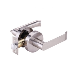 Satin Nickel nội thất sóng cửa đòn bẩy khóa doorlock cửa trước xử lý Home Door Handle khóa - Product Image 1