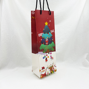 Tùy chỉnh thân thiện với môi giáng sinh chủ đề in túi giấy có thể tái chế túi giấy để đóng gói quà tặng với tay cầm Xoắn - Product Image 1