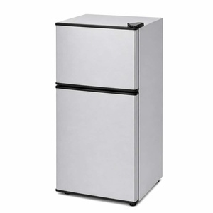 מקרר מיני 2.5 /2.6Cu.Ft, מקרר קומפקטי דו-אזור עם מקפיא, תאורה פנימית, רגליים יציבות, אידיאלי לחללים קטנים בבית - Product Image 1