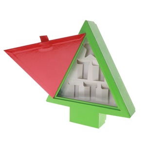 Fancy Custom Printed <b>Christmas</b> Tree Shaped <b>Gift</b> Paper <b>Box</b> - Product Image 2
