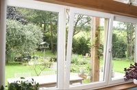 Ventanas aisladas a prueba de sonido vidrio laminado de aluminio doble acristalamiento ventanas de giro de inclinación ventana de aluminio