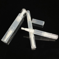 Stylo applicateur de gloss à lèvres vide en plastique rond de 2 ml, 4 ml, 6 ml, pour blanchiment des dents, avec brosse