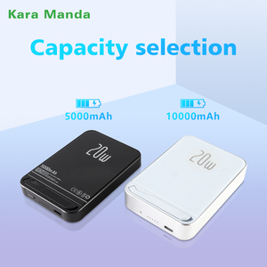 Kara Manda Safe Portable Mini 5000mAh Banco de energía con soporte Inalámbrico Carga rápida PD 20W Banco de energía para iPhone Paquete de batería - Product Image 4
