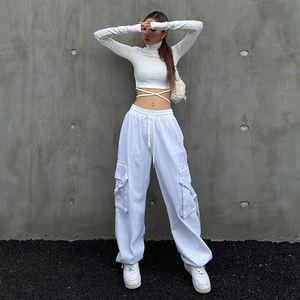 New Arrival Comfy Cotton Woman <strong>Pants</strong> Street Wear <strong>Jog</strong> <strong>Pant</strong> Loose Trousers Causal Women <strong>Cargo</strong> <strong>Pants</strong> - Product Image 5