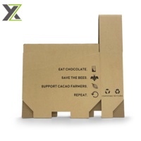 Boîte d'emballage pour barres protéinées en papier kraft brun recyclé et carton ondulé verni pour mariage