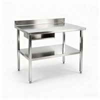 Modern RVS gepolijste werktafel voor professionele keukens, op maat gemaakt voor restaurants, voedselbereidingswerkstation, 100kg
