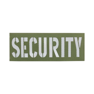 Security Reflective Laser Cut <strong>4</strong>"*1.<strong>4</strong>" Security Patches Design <strong>Hook</strong> <strong>Loop</strong> Fastener for Jackets Vests - Product Image 1