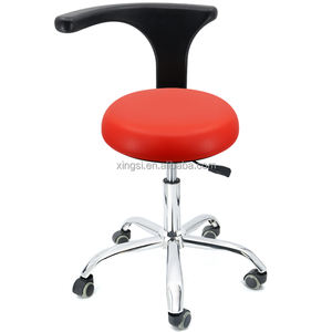 Dentale DELL'UNITÀ di elaborazione di Cuoio Regolabile in Altezza Del Piede Controllata del Medico Mobile Sgabello Sedie Con Girevole Bracciolo Dello Schienale - Product Image 3