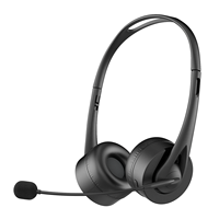 Casque sans fil rétractable SY-T490 pour centre d'appels professionnel avec micro et bandeau pour ordinateur de circulation
