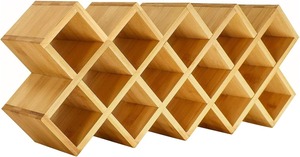 Organizzatore per Spezie in Bambù a 4 Ripiani, Portaoggetti da Bancone Incrociato, Organizzatore Multifunzionale per Armadietti da <span class=keywords><strong>Cucina</strong></span> - Product Image 2
