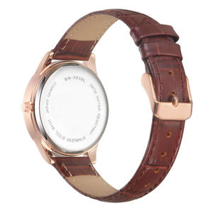 Reloj de Pulsera de Cuero para Mujer, Diseño Elegante y Ejecutivo, con Logotipo OEM BN-3038L, Esfera Miyota de Aleación de Alta Calidad de 41 mm, Gran Venta - Product Image 3