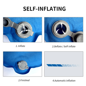 Almohadilla de dormir de espuma autoinflable con forma de momia ligera para acampar, colchón de Camping portátil para senderismo - Product Image 4