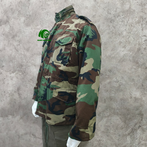 Veste imperméable M65 avec doublure amovible et plusieurs poches, veste tactique chaude camouflage coupe-vent pour le camping et la randonnée en hiver - Product Image 3