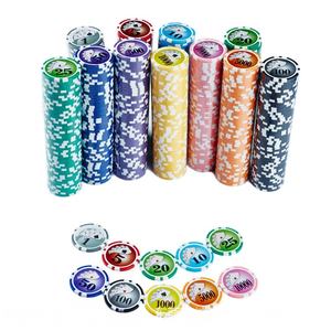Lot de 500 jetons de <span class=keywords><strong>poker</strong></span> en plastique en gros pour fêtes, usage domestique et promotionnel – En stock, faible MOQ - Product Image 1