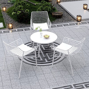 Hot Sale Outdoor Furniture Set <strong>Metal</strong> Leisure Dining Table and <strong>Chairs</strong> Patio <strong>Garden</strong> Furniture Round Table - Product Image 6