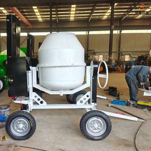 180 °   Drehbarer Betonmischer Mobile Zementmischmaschine mit Rädern für Baustellen - Product Image 2