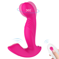 S-hande Fernbedienungsfähiger Tragbarer Vibrator-Dildo-Slip für Frauen Klitoris- und G-Punkt-Stimulator Männliche Prostata-Vibrations-Sexspielzeuge