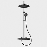 Ensemble complet de douche réglable en acier inoxydable pour salle de bain moderne Système d'eau froide et chaude Baignoire Ensemble de douche