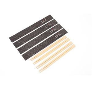 Palillos de bambú para Sushi Personalizados, Palillos de bambú gemelos desechables, Palillos Chinos Personalizados con nudo - Product Image 2
