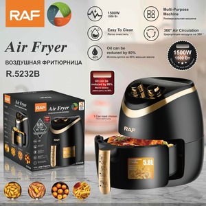 Modern Style <b>Large</b> Capacity Multifunctional Intelligent Air Fryer <b>Plastic</b> Electric for Household French Fries Cooking - Product Image 3