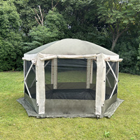 Tenda Camping Outdoor Baru untuk 3-4 Orang, Bahan Oxford, Empat Musim, Lapis Ganda, Tahan Air, Portabel, Lipat, Tiang Aluminium, Satu Kamar Tidur