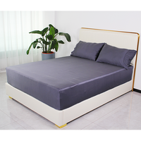 Blicell — parure de lit en bambou organique, ensemble de literie personnalisé, couleurs unies, 4 pièces, draps, couette, 100%