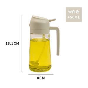 Vente en gros Distributeur et pulvérisateur d'huile 2-en-1 anti-fuite pour cuisine, idéal pour la cuisson et la friture 16OZ 470ml - Product Image 5