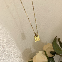 HOVANCI prix de gros collier en acier inoxydable plaqué or 18 carats bijoux design colliers avec lettres initiales pour femmes