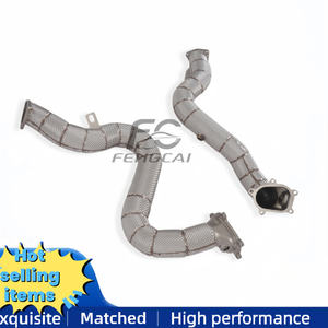 Collecteur d'échappement à haut débit pour <span class=keywords><strong>Audi</strong></span> <span class=keywords><strong>RS6</strong></span> RS7 <span class=keywords><strong>C7</strong></span> 4.0T V8, tuyau d'échappement modifié, <span class=keywords><strong>performance</strong></span> de course - Product Image 6