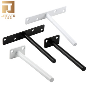JINNATE Concealed Shelf Support Bracket Cold-Rolled Steel Wall-Mounted Indoor Furniture Hardware - Product Image 1