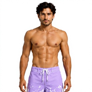 Fashion <b>Mens</b> Board Shorts Custom OEM Wholesale Printed Swim <b>Trunks</b> Quick Dry Beach Shorts Surfing Swimwear Polyester Pocket Draw - Product Image 1
