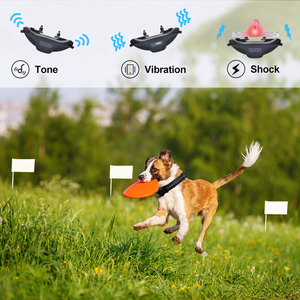 Clôture Électrique pour Chiens Couvrant Jusqu'à 25 Acres, Système de Containment pour Animaux de Compagnie avec Collier d'Entraînement Étanche (Ton, Vibration, Choc, LED) 2000m - Product Image 4